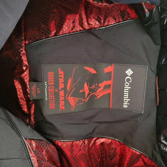 Columbia Black Performance Jacket with Water-Resistant Shell and High Collar - Picture 8 of 10